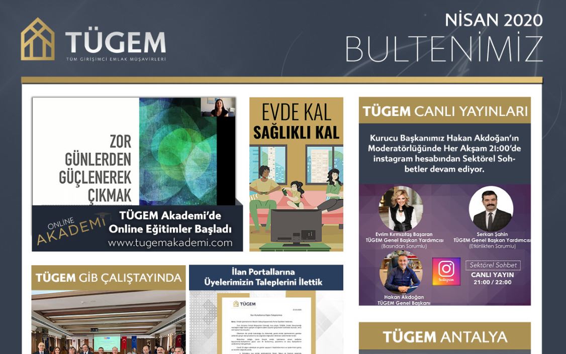 TÜGEM Nisan 2020 Bülteni