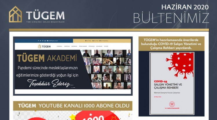 HAZİRAN AYI TÜGEM E-BÜLTEN YAYINDA